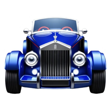  Shining Darth Vader themed 1934 style Rolls Royce scary Halloween monster rc car racing roadster dark blue futuristic headlights  sticker