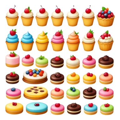 Yummy desserts sticker