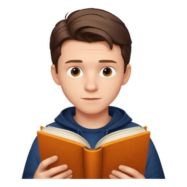 tom holland read book sticker