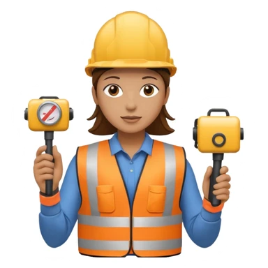 Locator with safety vest and locate equipment for utilities sticker