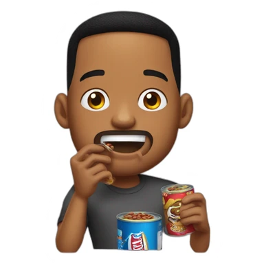 Will smith eating a can of beans sticker