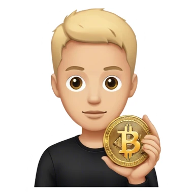 lego homme vêtement noir bitcoin sticker