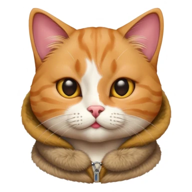 Cat kissy face  sticker