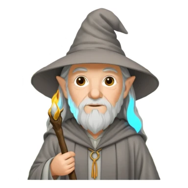 Gandalf in the forest sticker