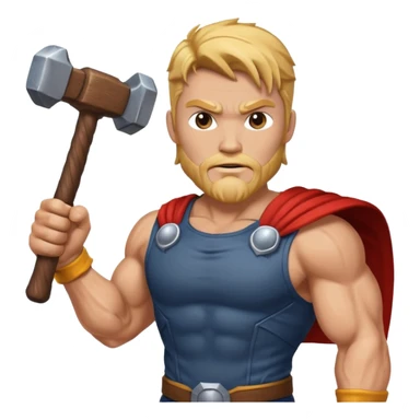 God of thunder 
 sticker