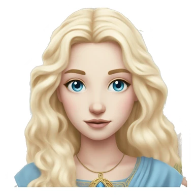 light pink tarot cards magic blonde girl white skin blue eyes  sticker