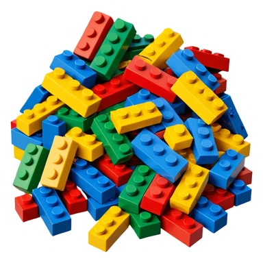 pile of assorted LEGO bricks sticker