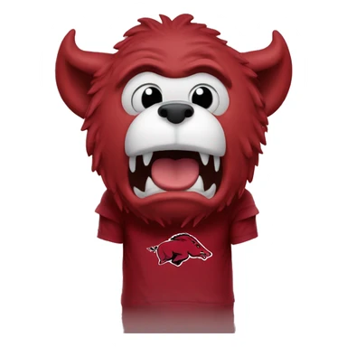 arkansas razorbacks mascot sad sticker