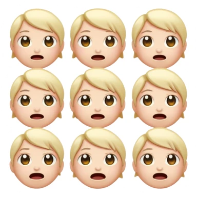 Create anime-inspired emoji faces in a soft Genshin Impact–style.
Expressive glossy eyes, smooth clean linework.
Moods: happy, shocked, crying, angry, smug, excited.
Pastel colors with soft glow.
Clear at small sizes, transparent background. sticker