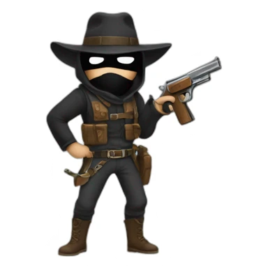 Bandit with gun sticker