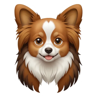 dog papillon sticker