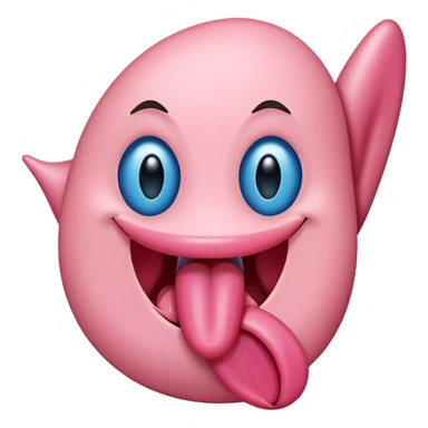 tongue out with a blue tick on it sticker