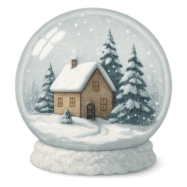 winter globe remove background sticker