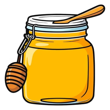 honey jar cartoonish sticker style sticker