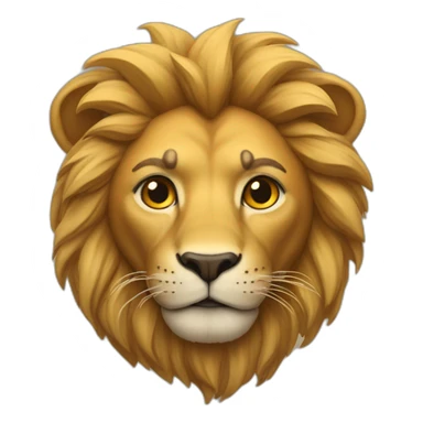Un humain avec une tête de lion sticker