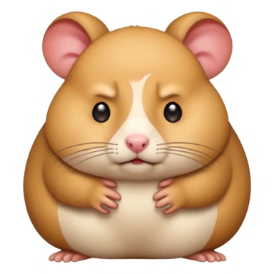 I want a mad emojj that’s also sad saying I want a hamster sticker
