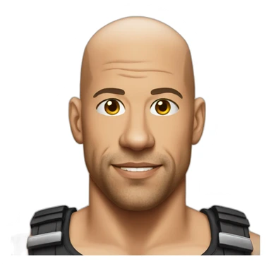 A white Vin Diesel sticker