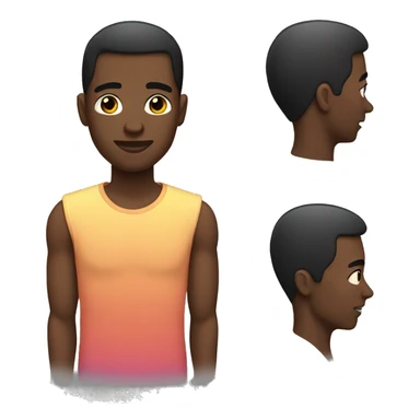 gay black man sticker