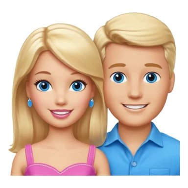 Barbie with Ken  sticker