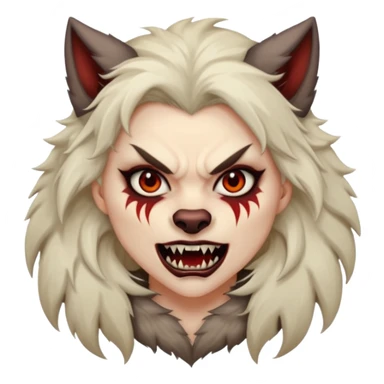 woman werewolf sticker