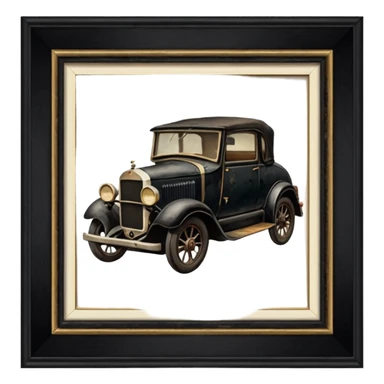 Old painting in the auction sticker