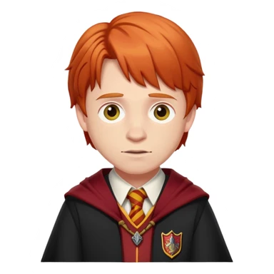 Рон Уизли в наряде Гриффиндор  sticker