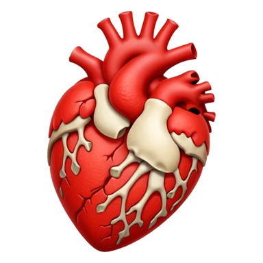  heart with a bone through it sticker