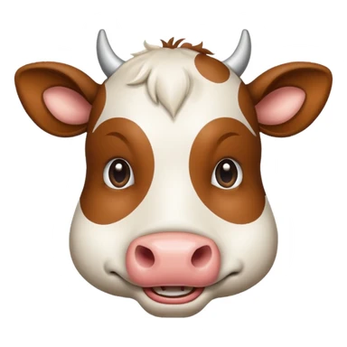 A smirking cow. 😏😏 sticker