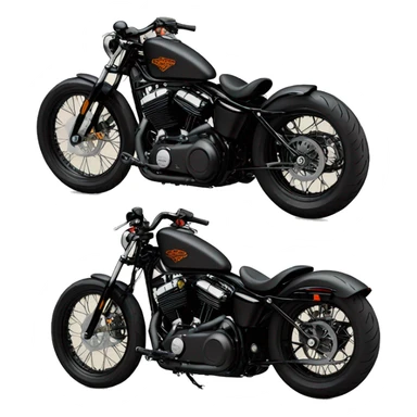 Harley Davidson Sportster 48 custom bobber sticker