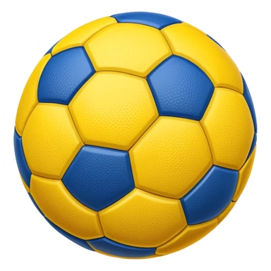 Fußball in Blau und Gelb  sticker