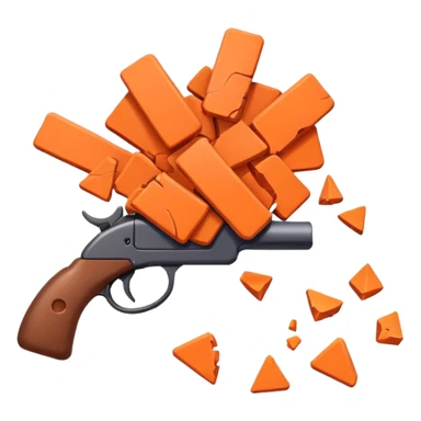 Trapshooting clay that got shot sticker