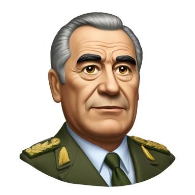 Brezhnev realistic sticker