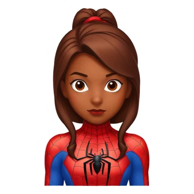 Spiderman as a girl sticker