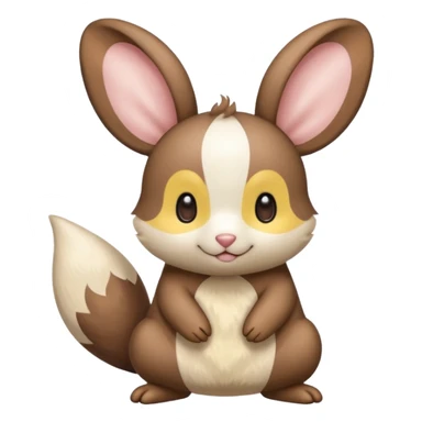 Teddiursa-Minccino-Emolga-fusion  sticker