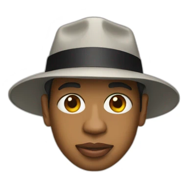 jay z with a hat sticker