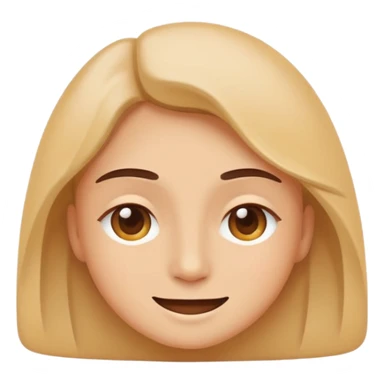 minimal flat emoji representing balanced high energy,
soft open eyes,
slight confident smile,
calm vitality not excitement,
warm pastel tones,
premium wellness app style,
transparent background,
vector illustration
 sticker