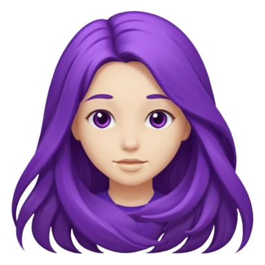 Purple girl sticker