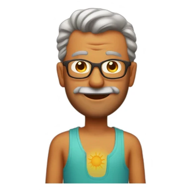 Sun dad in Goa sticker