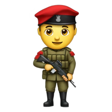 Soldat with albanian flag sticker