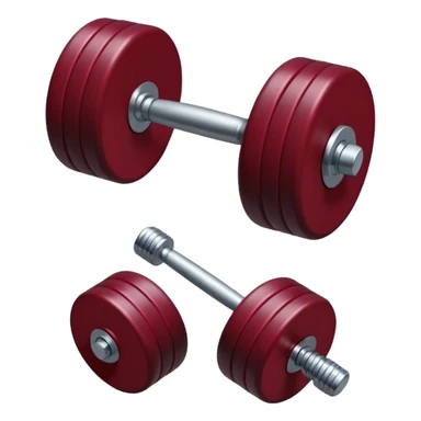 sticker de una pesa pequeña de color vino oscuro con rojo carmesí en full HD 4K sticker