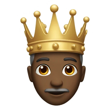 white king with crown sticker