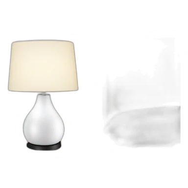 white smart home lamp sticker