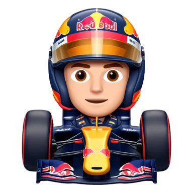 Max Verstappen driving a Formula 1 car, Red Bull livery, no text sticker