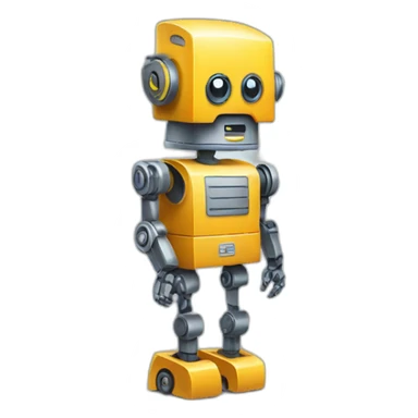 robot with a toolbox sticker