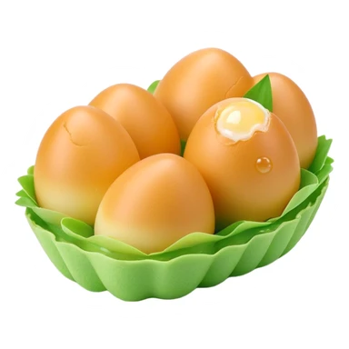 3D rendered Hong Kong egg puffs (港式鸡蛋仔) with pandan flavor, light green color, authentic egg-shaped bubble pattern, hyper-realistic texture, glossy finish, detailed bubbles sticker