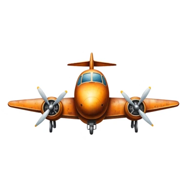 Old style rusty plane rearview sticker