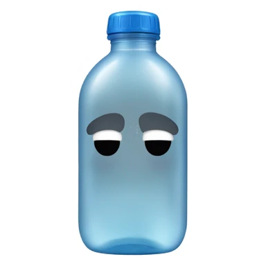 Water bottle, no faces or labels, sealed sticker