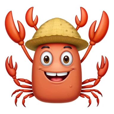 Mr. Krabs saying get a load of this guy to SpongeBob  sticker