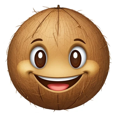 Coconut smiling  sticker