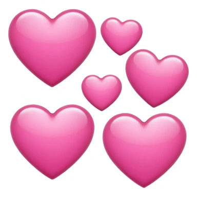 hearts pink sticker